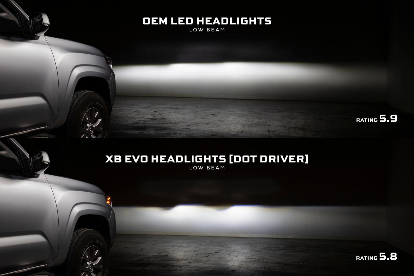 XB Evo Headlights: Toyota Tacoma (16-23 / Set)