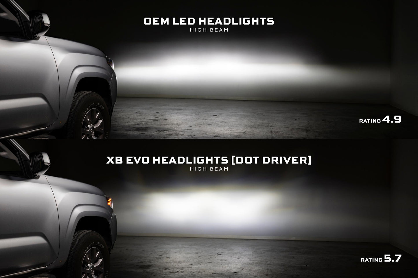 XB Evo Headlights: Toyota Tacoma (16-23 / Set)