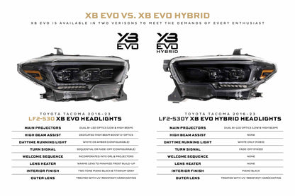 XB Evo Headlights: Toyota Tacoma (16-23 / Set)