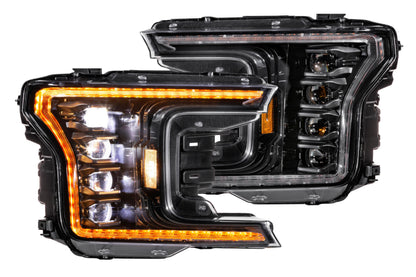 XB LED Headlights: Ford F-150 (18-20 / Amber DRL / Set)