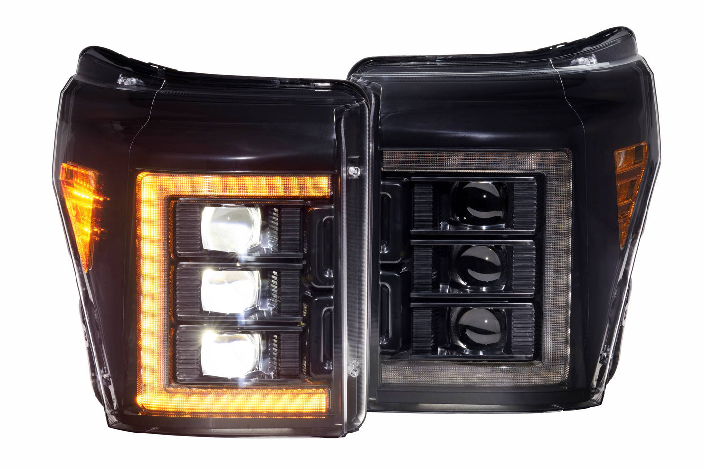 XB LED Headlights: Ford Super Duty (11-16 / Amber DRL / Set)