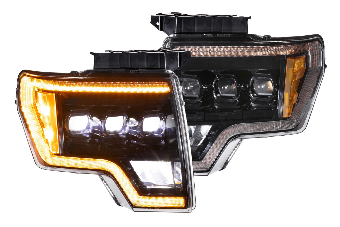 XB LED Headlights: Ford F-150 (09-14 / Amber DRL / Set)