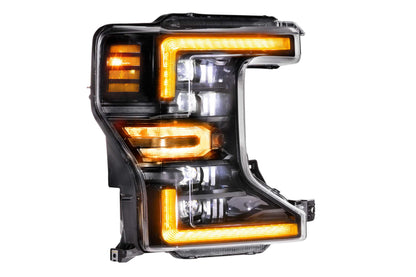 XB LED Headlights: Ford Super Duty (20-22 / Amber DRL / Set)